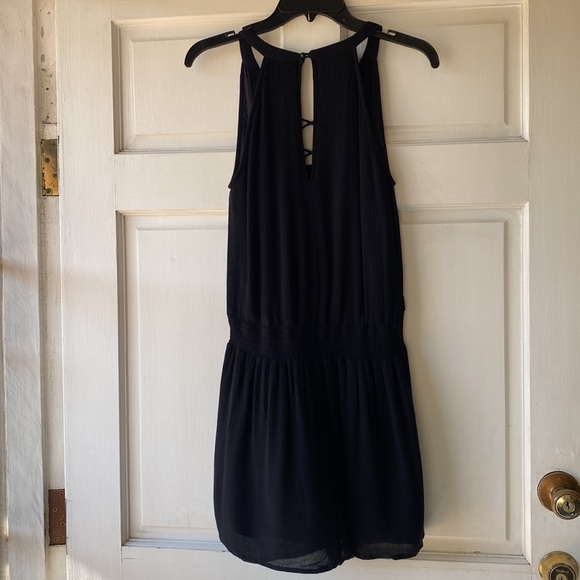 Chloe Oliver Black Lace Up Romper Size S - Picture 3 of 8